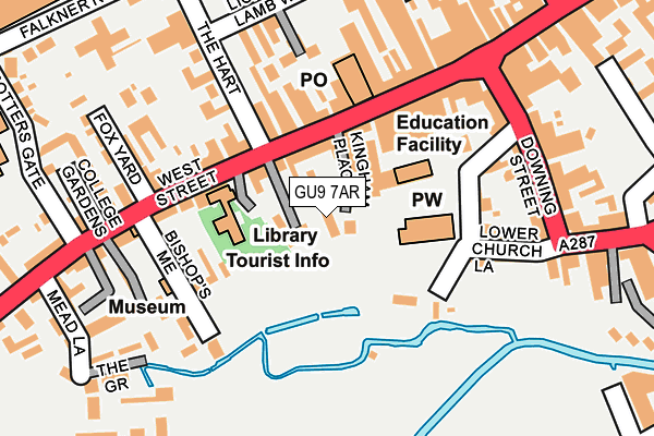 GU9 7AR map - OS OpenMap – Local (Ordnance Survey)