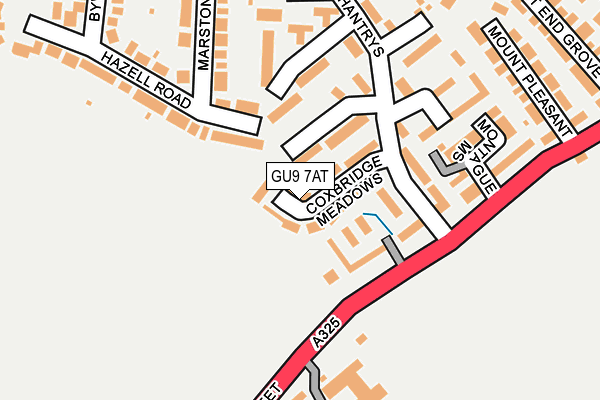 GU9 7AT map - OS OpenMap – Local (Ordnance Survey)