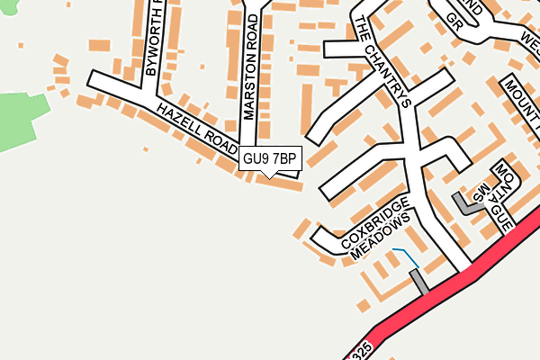 GU9 7BP map - OS OpenMap – Local (Ordnance Survey)