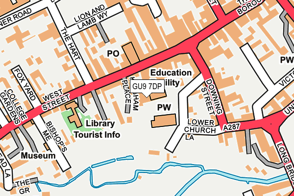 GU9 7DP map - OS OpenMap – Local (Ordnance Survey)