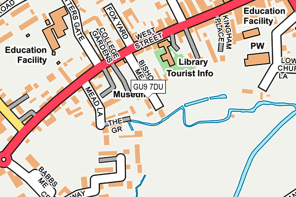 GU9 7DU map - OS OpenMap – Local (Ordnance Survey)