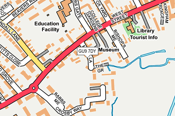 GU9 7DY map - OS OpenMap – Local (Ordnance Survey)