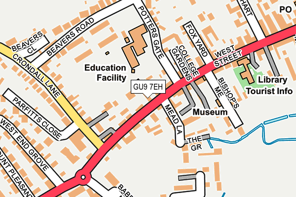 GU9 7EH map - OS OpenMap – Local (Ordnance Survey)
