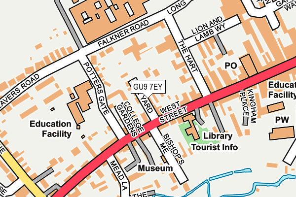 GU9 7EY map - OS OpenMap – Local (Ordnance Survey)