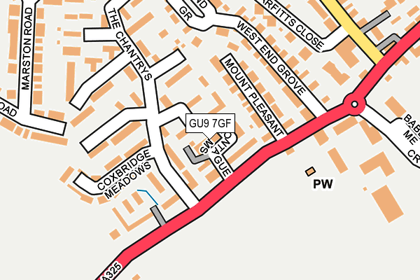 GU9 7GF map - OS OpenMap – Local (Ordnance Survey)