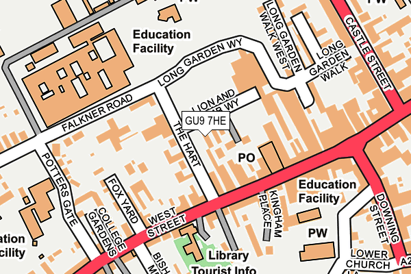 GU9 7HE map - OS OpenMap – Local (Ordnance Survey)