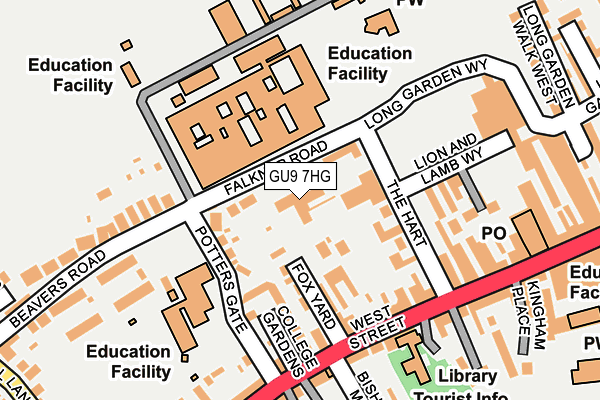 GU9 7HG map - OS OpenMap – Local (Ordnance Survey)