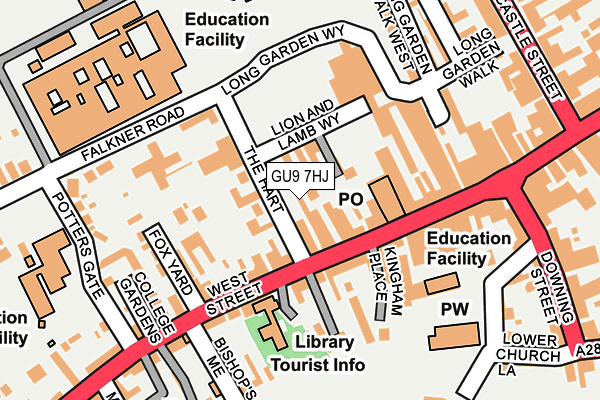 GU9 7HJ map - OS OpenMap – Local (Ordnance Survey)