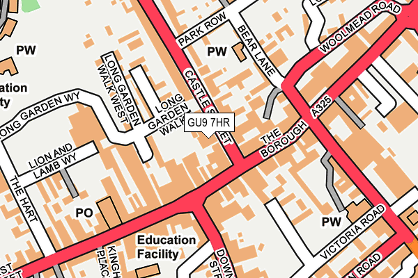 GU9 7HR map - OS OpenMap – Local (Ordnance Survey)