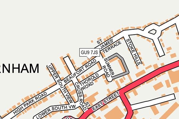 GU9 7JS map - OS OpenMap – Local (Ordnance Survey)