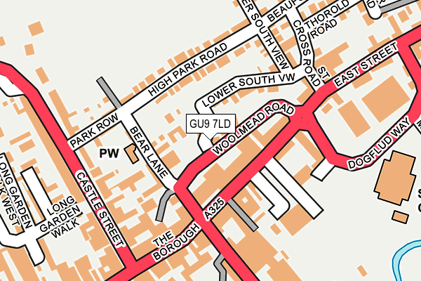 GU9 7LD map - OS OpenMap – Local (Ordnance Survey)