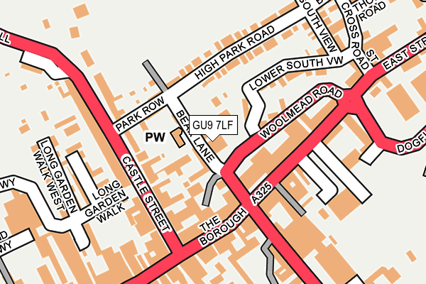 GU9 7LF map - OS OpenMap – Local (Ordnance Survey)