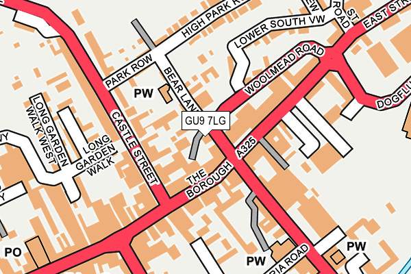 GU9 7LG map - OS OpenMap – Local (Ordnance Survey)