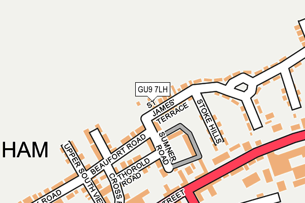 GU9 7LH map - OS OpenMap – Local (Ordnance Survey)