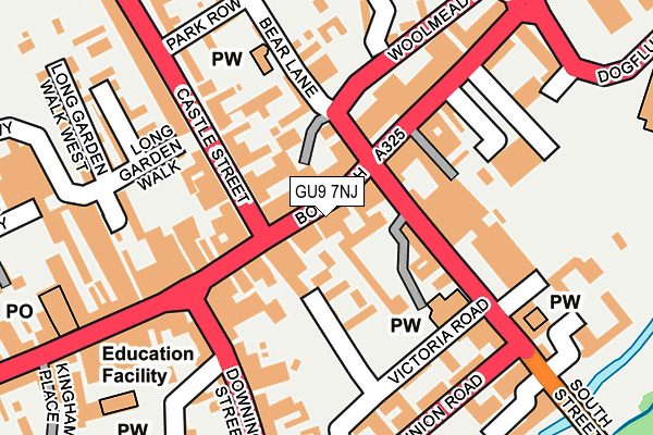 GU9 7NJ map - OS OpenMap – Local (Ordnance Survey)