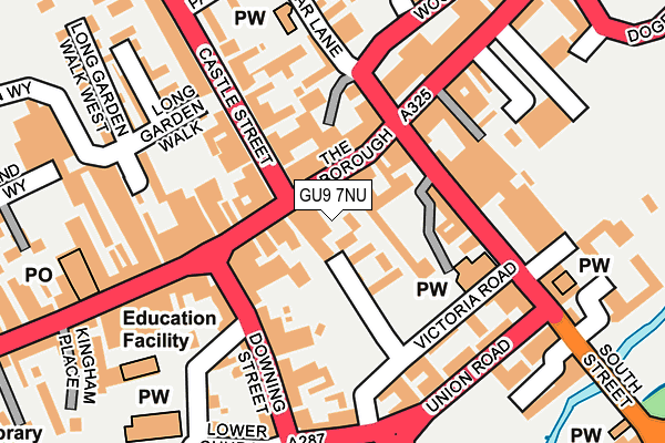 GU9 7NU map - OS OpenMap – Local (Ordnance Survey)