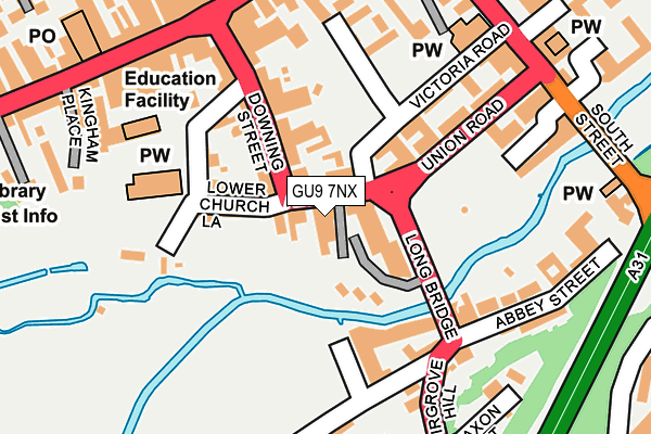 GU9 7NX map - OS OpenMap – Local (Ordnance Survey)