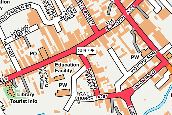GU9 7PF map - OS OpenMap – Local (Ordnance Survey)