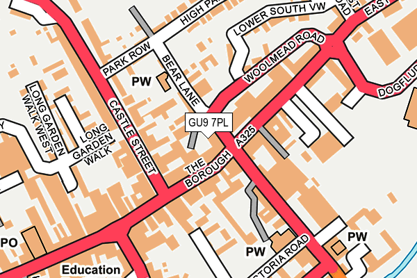 GU9 7PL map - OS OpenMap – Local (Ordnance Survey)