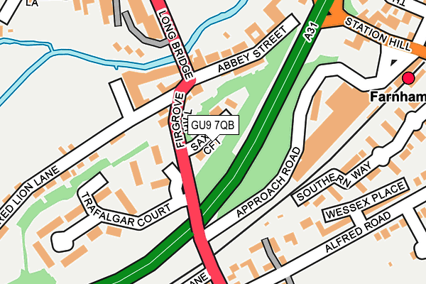 GU9 7QB map - OS OpenMap – Local (Ordnance Survey)