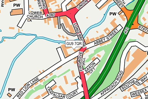 GU9 7QR map - OS OpenMap – Local (Ordnance Survey)