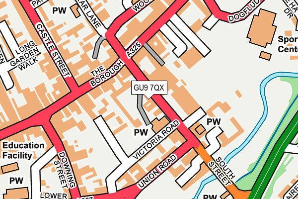 GU9 7QX map - OS OpenMap – Local (Ordnance Survey)