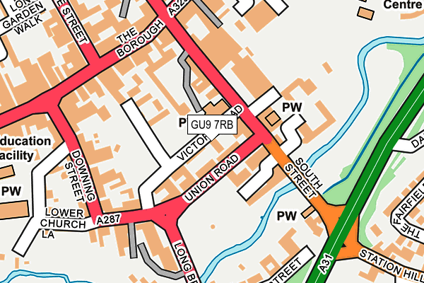 GU9 7RB map - OS OpenMap – Local (Ordnance Survey)