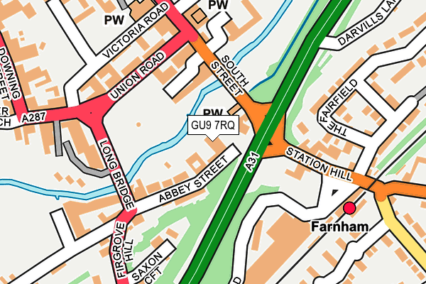 GU9 7RQ map - OS OpenMap – Local (Ordnance Survey)