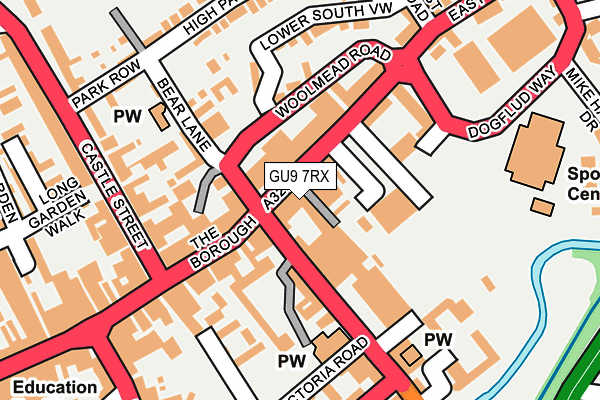 GU9 7RX map - OS OpenMap – Local (Ordnance Survey)