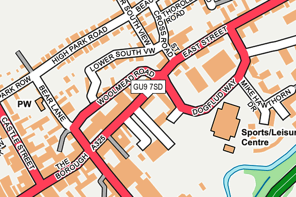 GU9 7SD map - OS OpenMap – Local (Ordnance Survey)