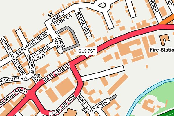 GU9 7ST map - OS OpenMap – Local (Ordnance Survey)