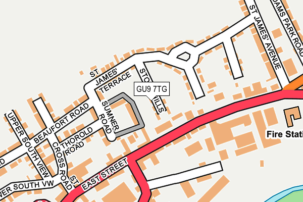 GU9 7TG map - OS OpenMap – Local (Ordnance Survey)