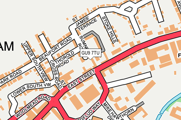 GU9 7TU map - OS OpenMap – Local (Ordnance Survey)