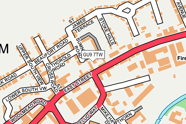 GU9 7TW map - OS OpenMap – Local (Ordnance Survey)
