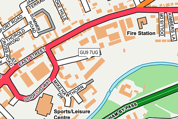 GU9 7UG map - OS OpenMap – Local (Ordnance Survey)