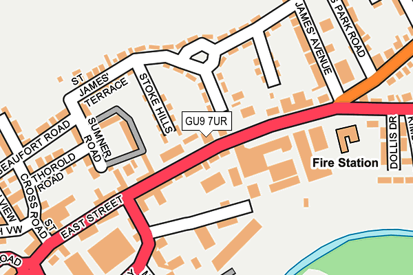 GU9 7UR map - OS OpenMap – Local (Ordnance Survey)