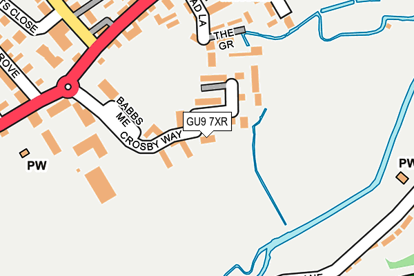 GU9 7XR map - OS OpenMap – Local (Ordnance Survey)