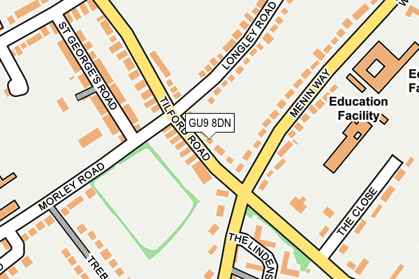 GU9 8DN map - OS OpenMap – Local (Ordnance Survey)