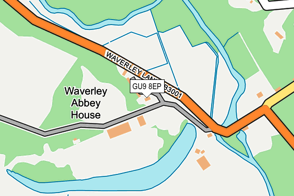 Map of WAVERLEY ABBEY LIMITED at local scale