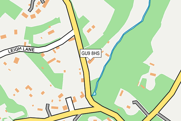 GU9 8HS map - OS OpenMap – Local (Ordnance Survey)