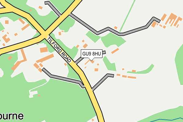 GU9 8HU map - OS OpenMap – Local (Ordnance Survey)