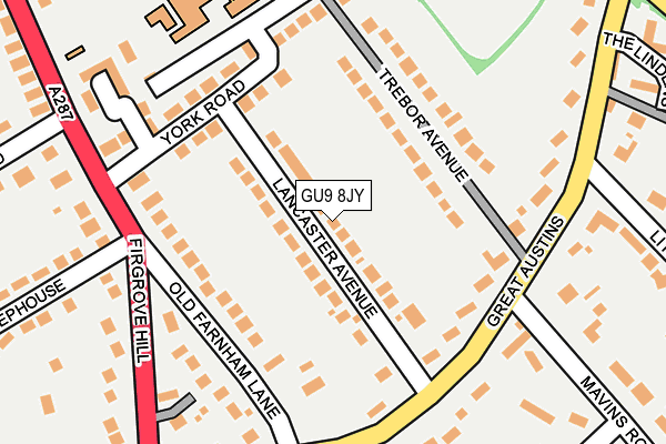 GU9 8JY map - OS OpenMap – Local (Ordnance Survey)