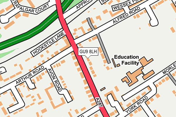GU9 8LH map - OS OpenMap – Local (Ordnance Survey)