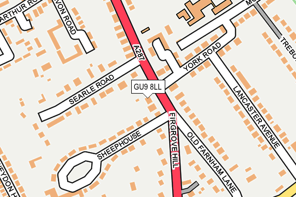 GU9 8LL map - OS OpenMap – Local (Ordnance Survey)