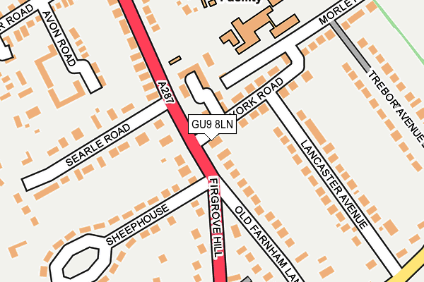 GU9 8LN map - OS OpenMap – Local (Ordnance Survey)