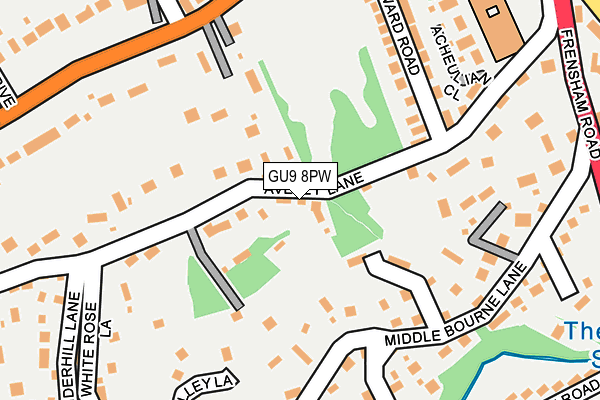 GU9 8PW map - OS OpenMap – Local (Ordnance Survey)