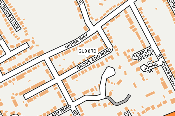 GU9 8RD map - OS OpenMap – Local (Ordnance Survey)