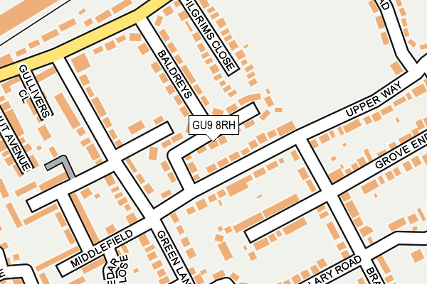 GU9 8RH map - OS OpenMap – Local (Ordnance Survey)
