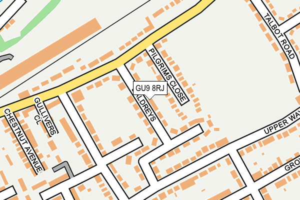 GU9 8RJ map - OS OpenMap – Local (Ordnance Survey)