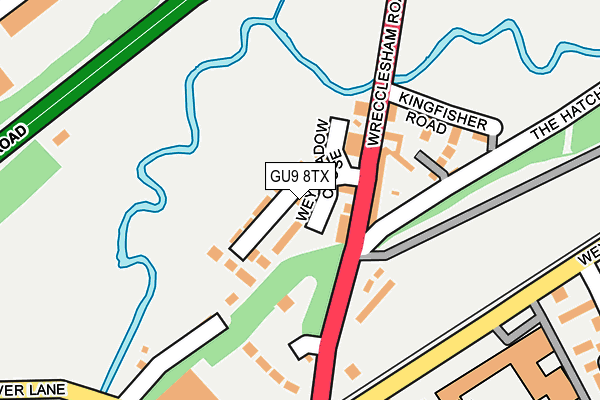 GU9 8TX map - OS OpenMap – Local (Ordnance Survey)